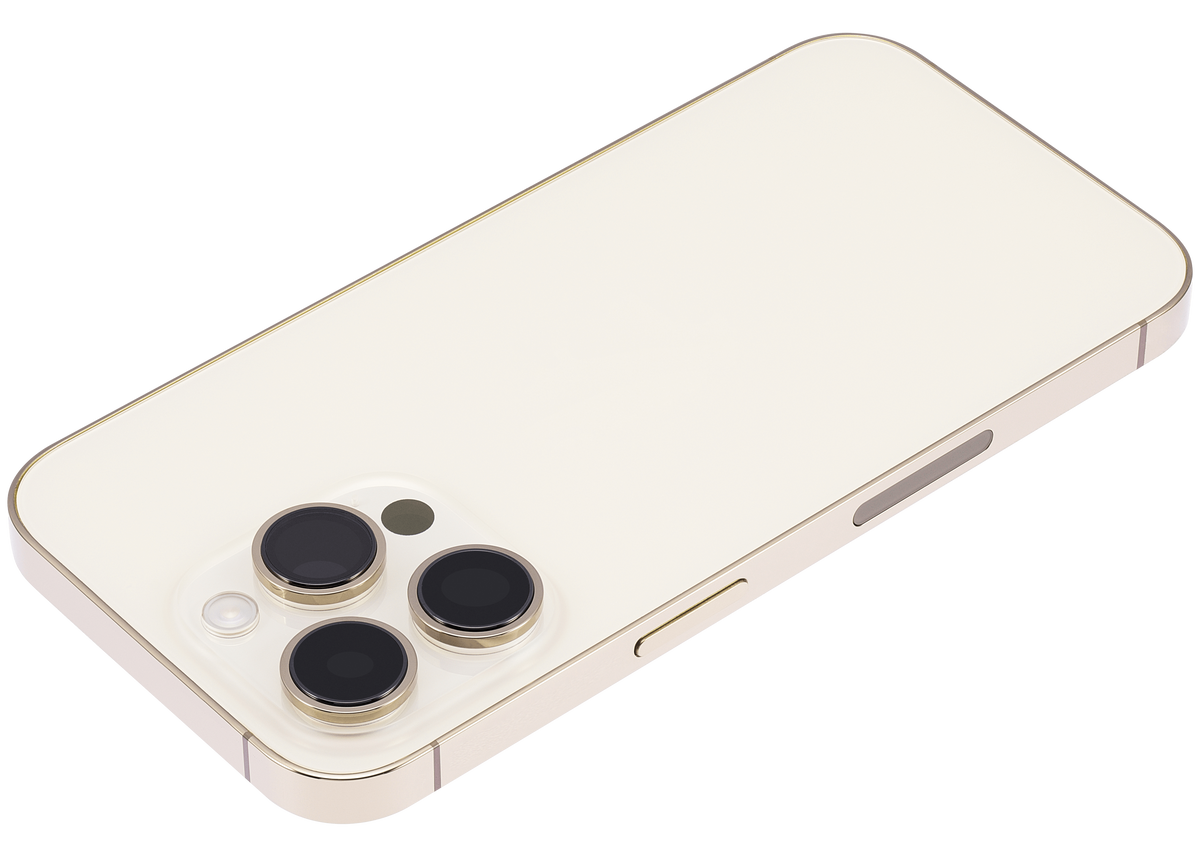 Back Housing W/ Small Parts For iPhone 14 Pro (US Version) (Aftermarket Plus) (Gold)