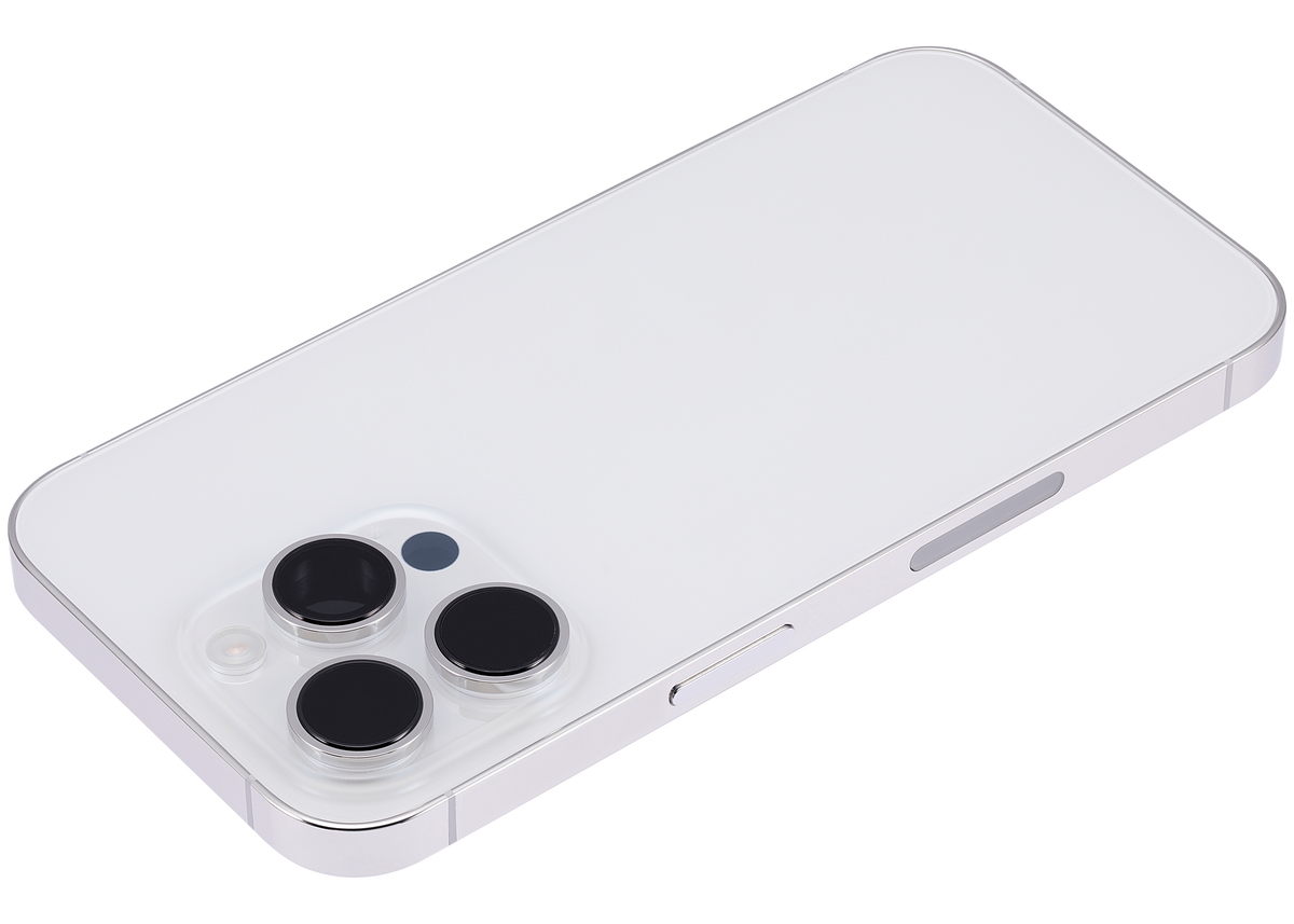Back Housing W/ Small Parts For iPhone 14 Pro (US Version) (Aftermarket Plus) (Silver)