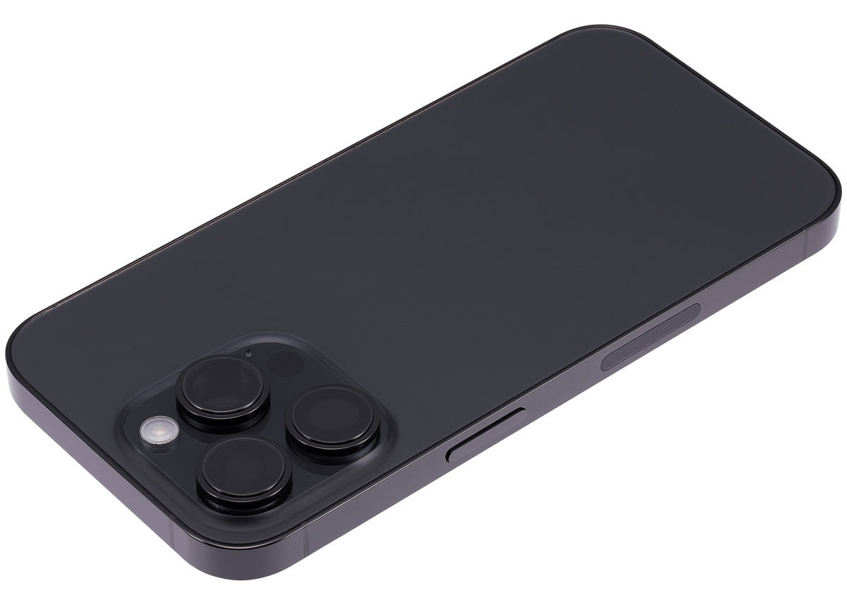 Back Housing W/ Small Parts For iPhone 14 Pro (US Version) (Aftermarket Plus) (Space Black)