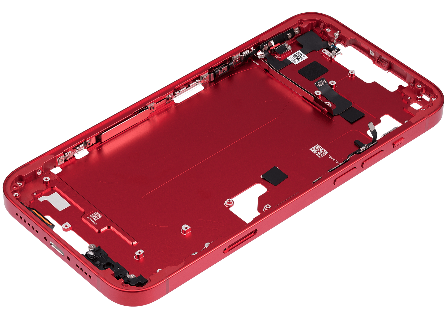 Mid-Frame Housing W/ Small Parts For iPhone 14 Plus (EU / Global Version) (Aftermarket Plus) (Red)