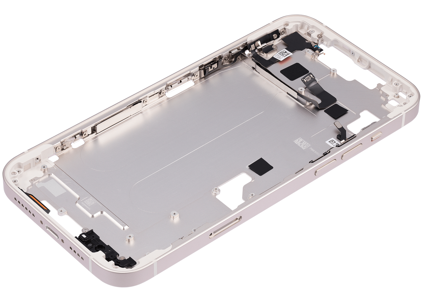 Mid-Frame Housing W/ Small Parts For iPhone 14 Plus (EU / Global Version) (Aftermarket Plus) (Starlight)