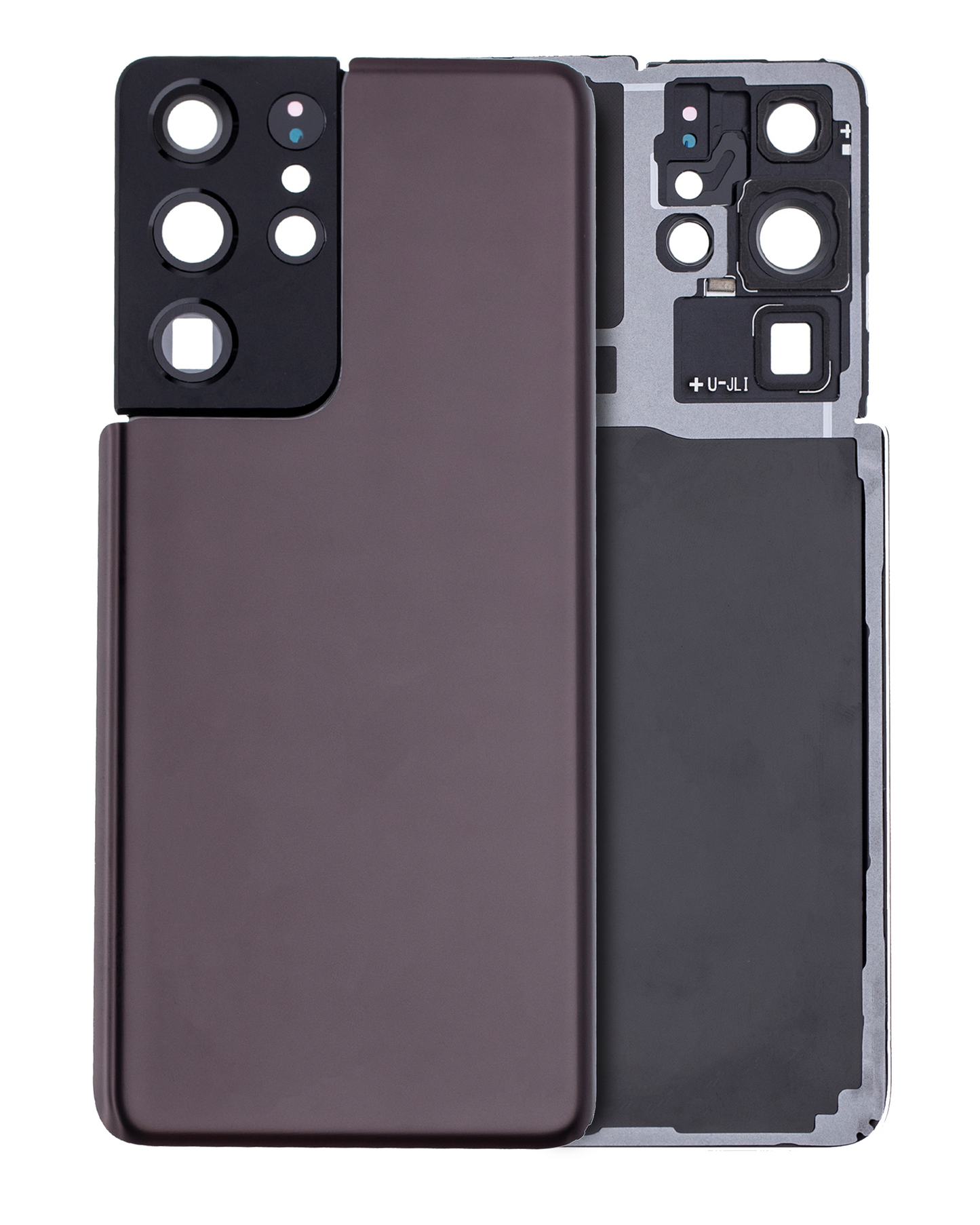 Back Cover Glass With Camera Lens For Samsung Galaxy S21 Ultra (Service Pack) (Phantom Brown)
