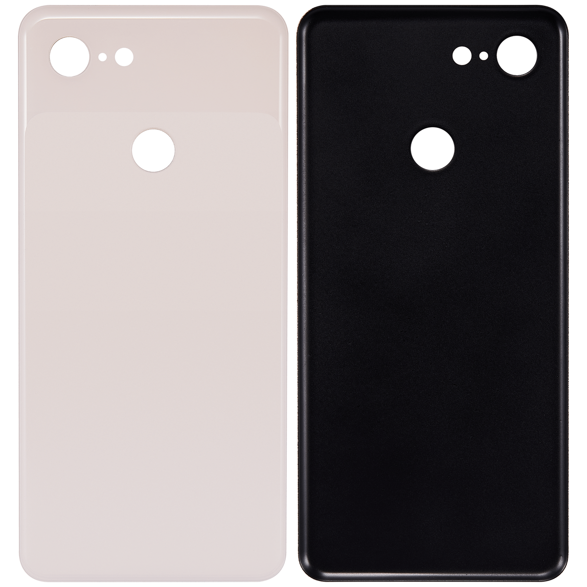 Back cover Glass For Google Pixel 3 (Pink) - repair component detailed angle