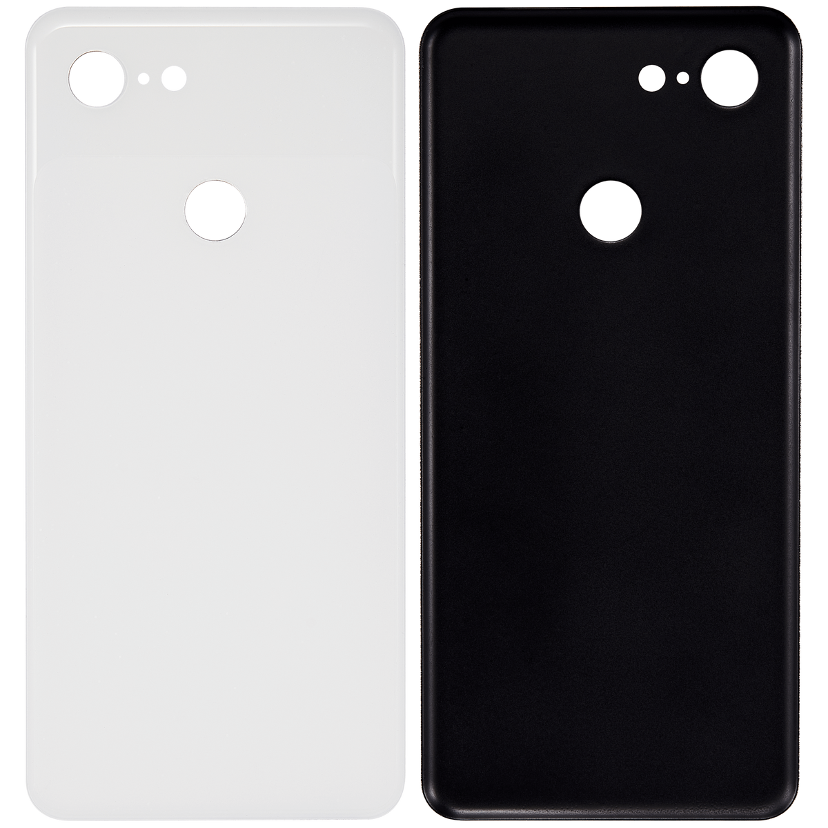 Back cover Glass For Google Pixel 3 (Clearly White) - repair component detailed angle