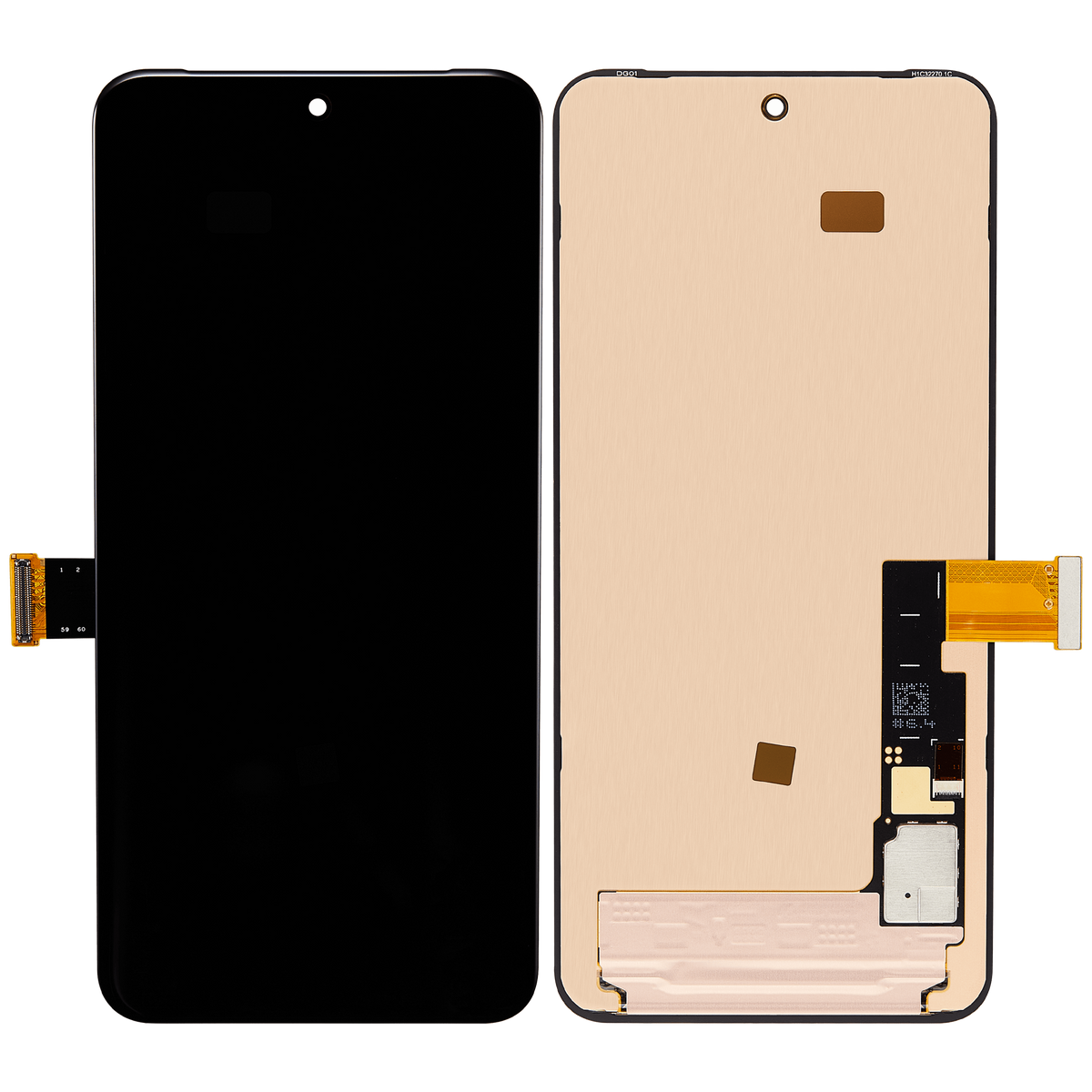 OLED Assembly Without Frame (Without Fingerprint Sensor) For Google Pixel 8 (Refurbished) (All Colors) - repair component detailed angle