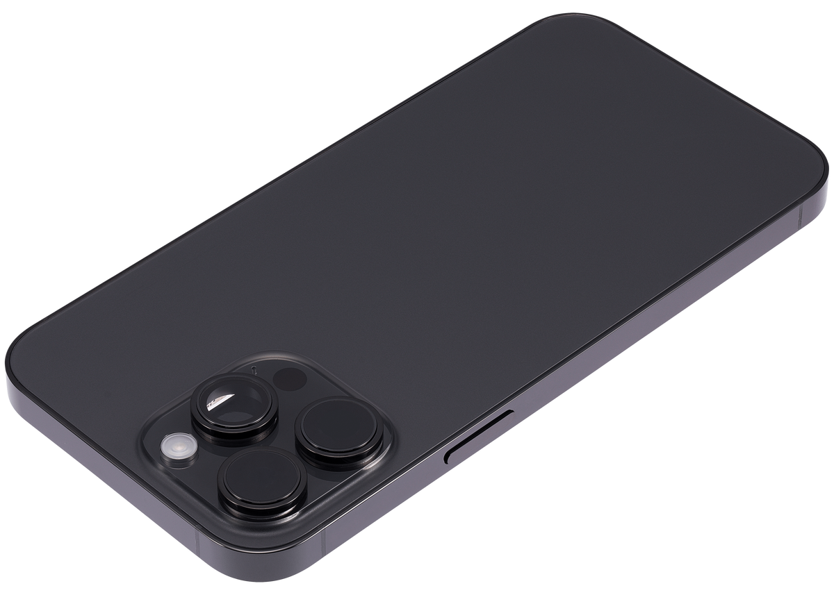 Back Housing W/ Small Parts For iPhone 14 Pro Max (EU / Global Version) (Aftermarket Plus) (Space Black)