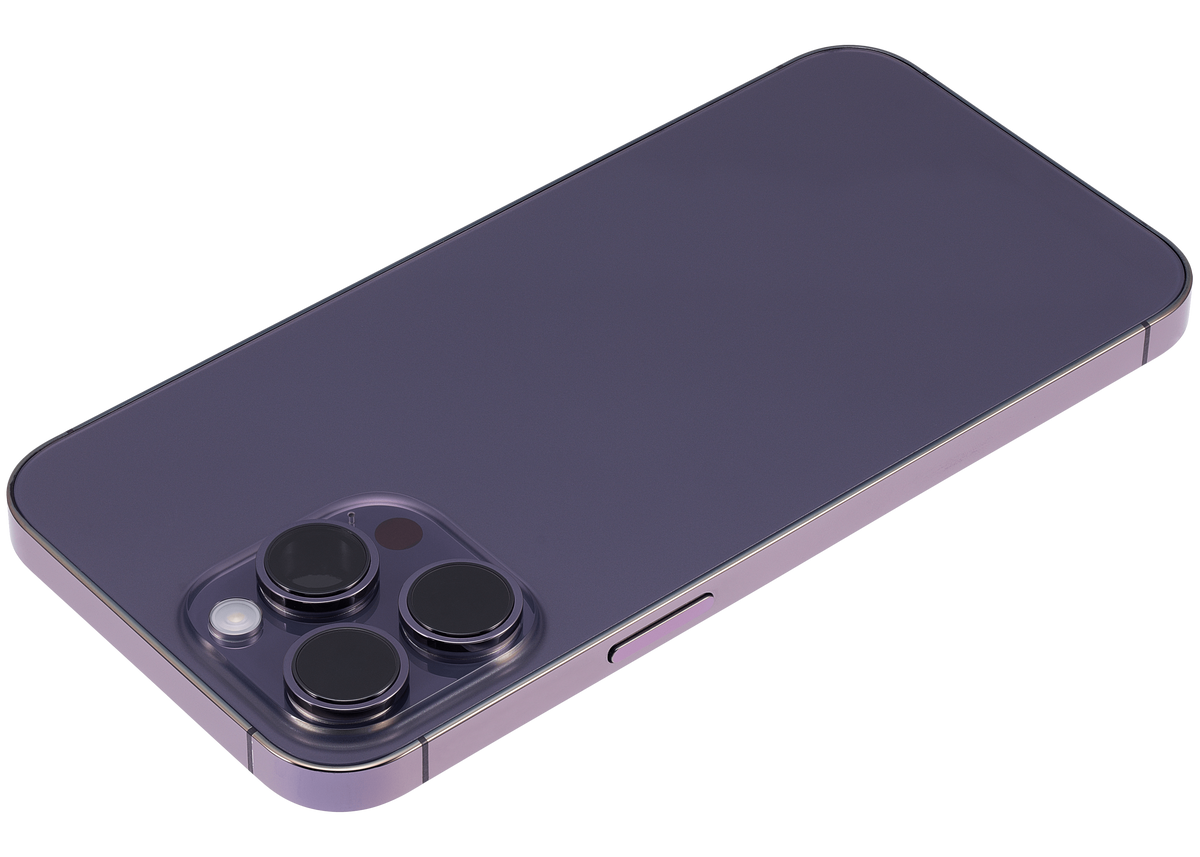 Back Housing W/ Small Parts For iPhone 14 Pro Max (EU / Global Version) (Aftermarket Plus) (Deep Purple)