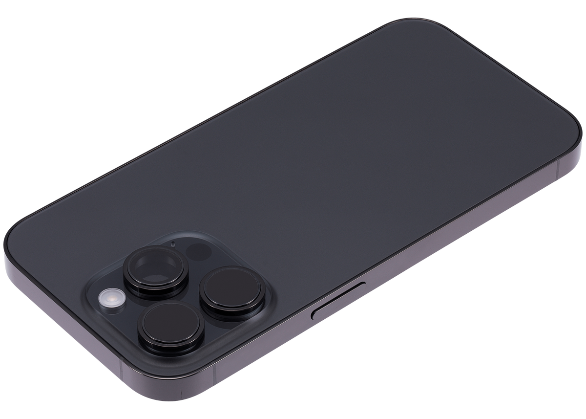 Back Housing W/ Small Parts For iPhone 14 Pro (EU / Global Version) (Aftermarket Plus) (Space Black)