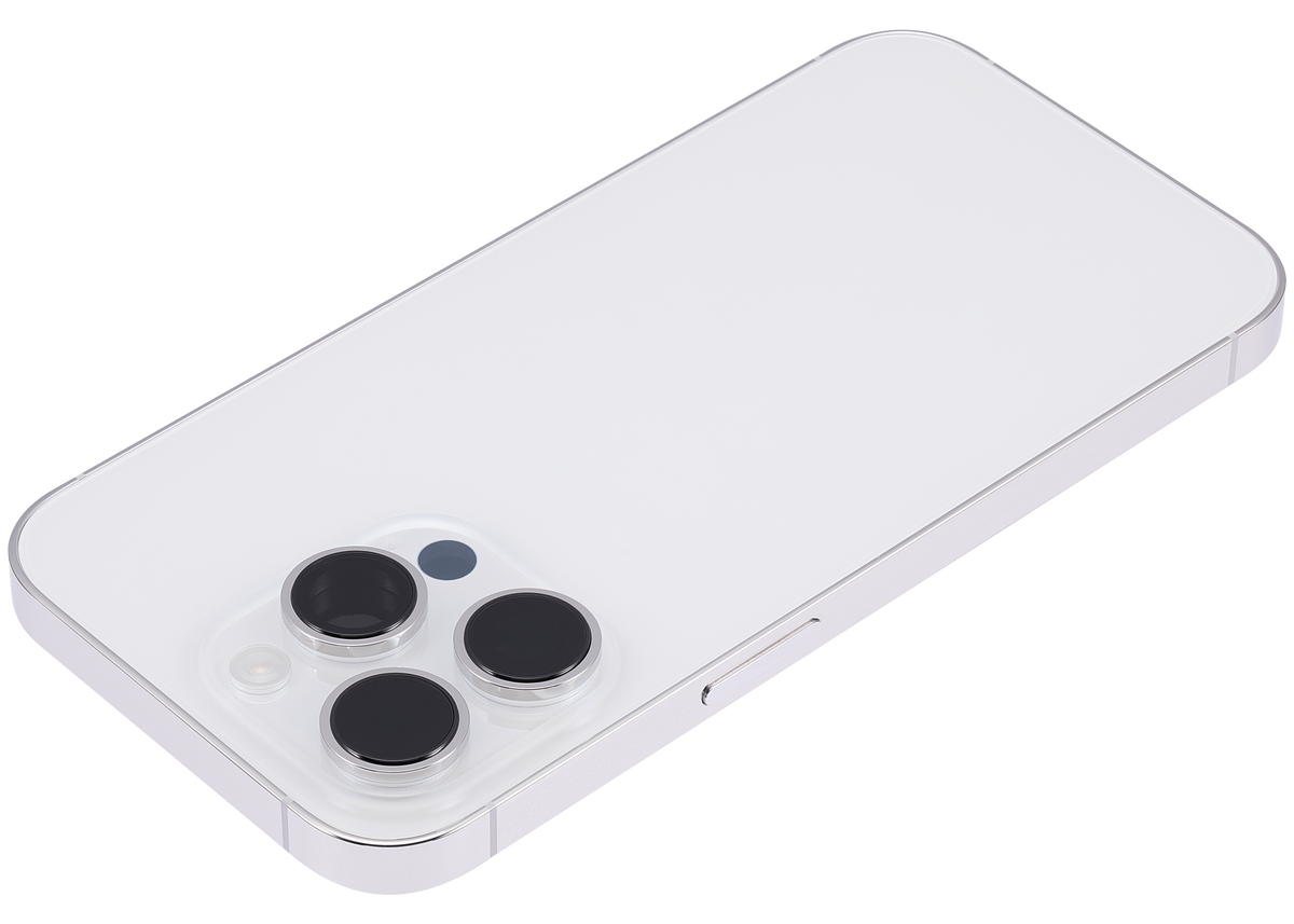 Back Housing W/ Small Parts For iPhone 14 Pro (EU / Global Version) (Aftermarket Plus) (Silver)