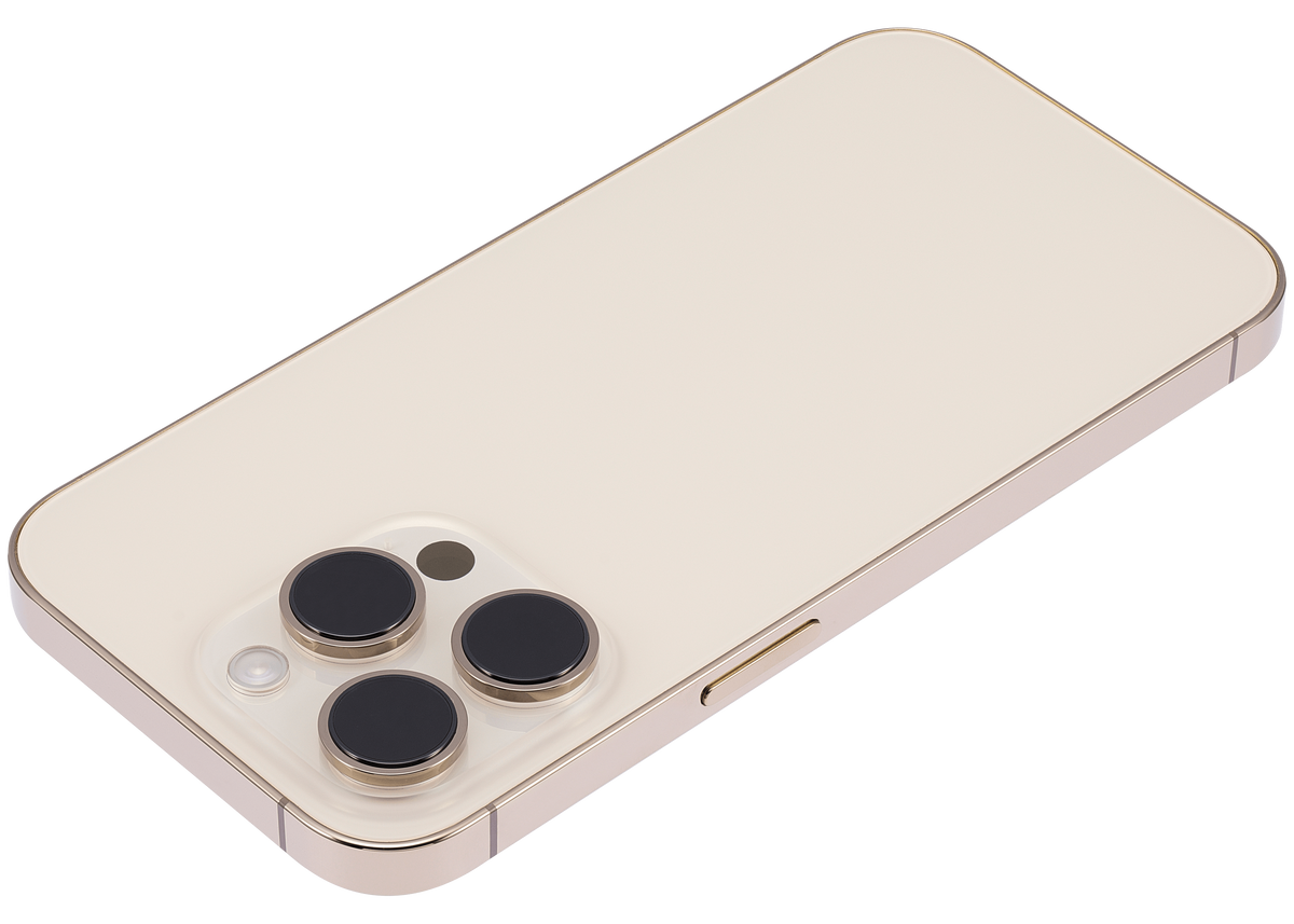 Back Housing W/ Small Parts For iPhone 14 Pro (EU / Global Version) (Aftermarket Plus) (Gold)