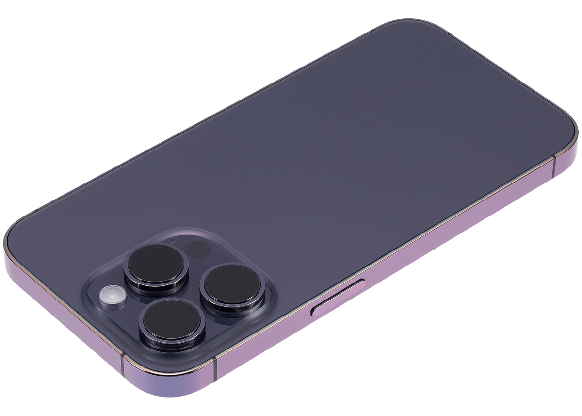 Back Housing W/ Small Parts For iPhone 14 Pro (EU / Global Version) (Aftermarket Plus) (Deep Purple)