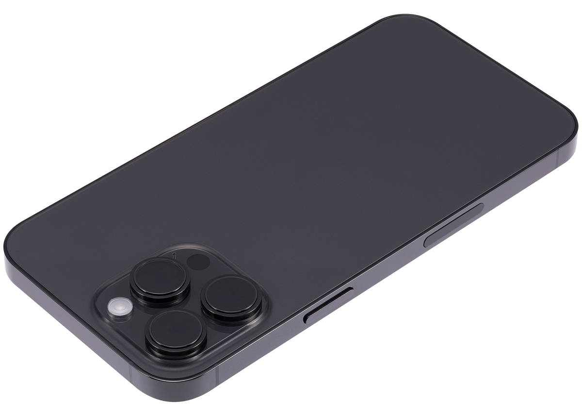 Back Housing W/ Small Parts For iPhone 14 Pro Max (US Version) (Aftermarket Plus) (Space Black)