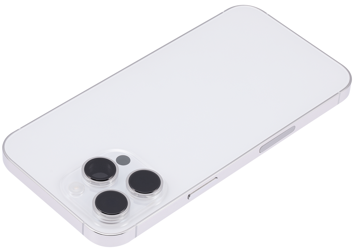 Back Housing W/ Small Parts For iPhone 14 Pro Max (US Version) (Aftermarket Plus) (Silver)