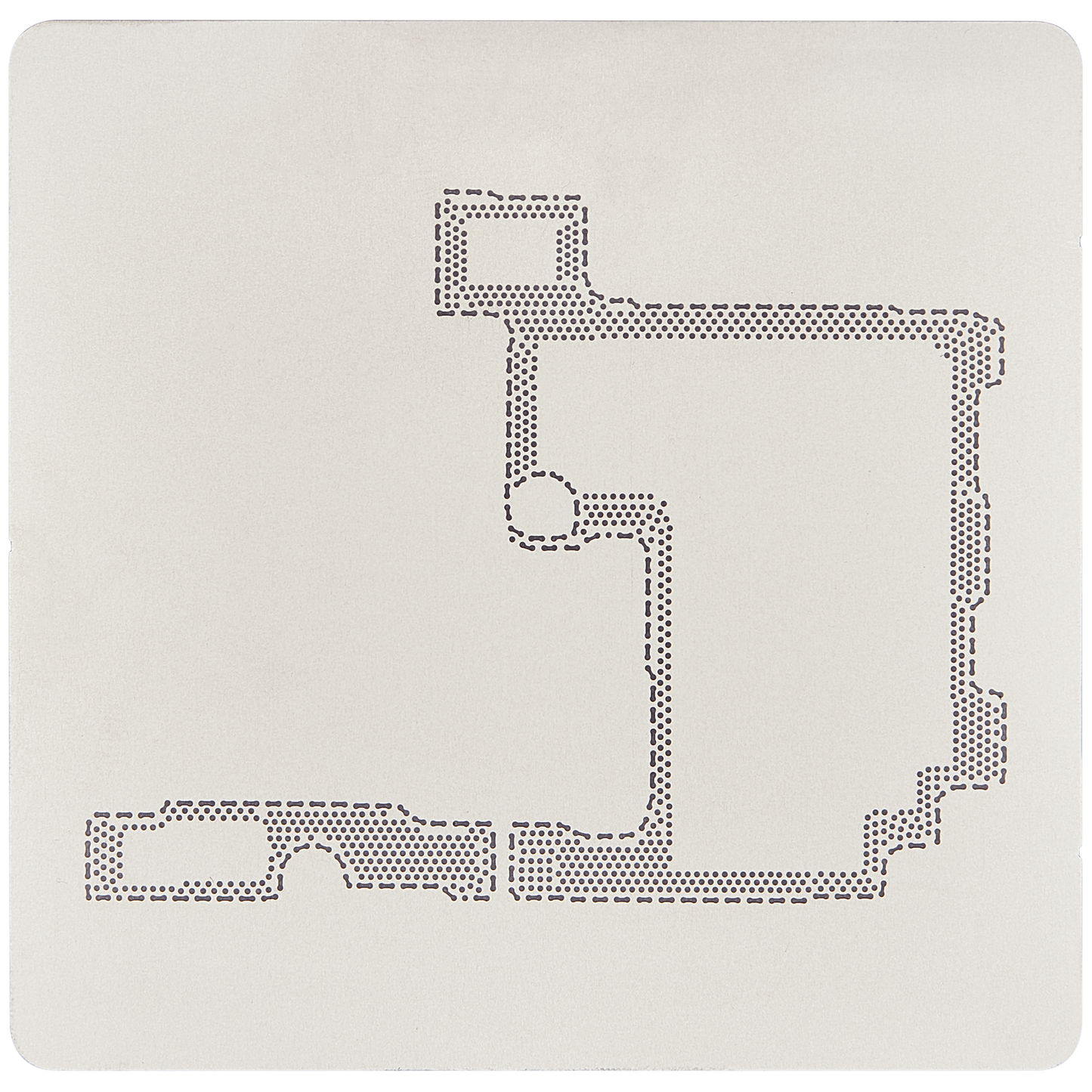 Reballing Stencil For Motherboard Middle Layer For Samsung Galaxy S22 Ultra (Amaoe)