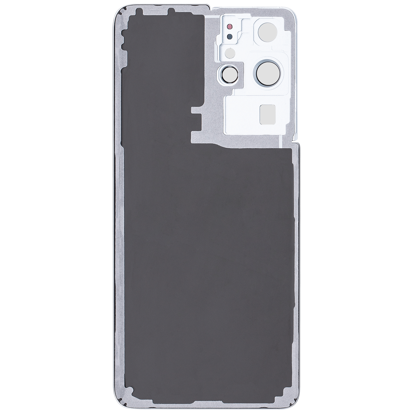 Back Cover Glass With Camera Lens For Samsung Galaxy S21 Ultra (Service Pack) (Phantom Silver)