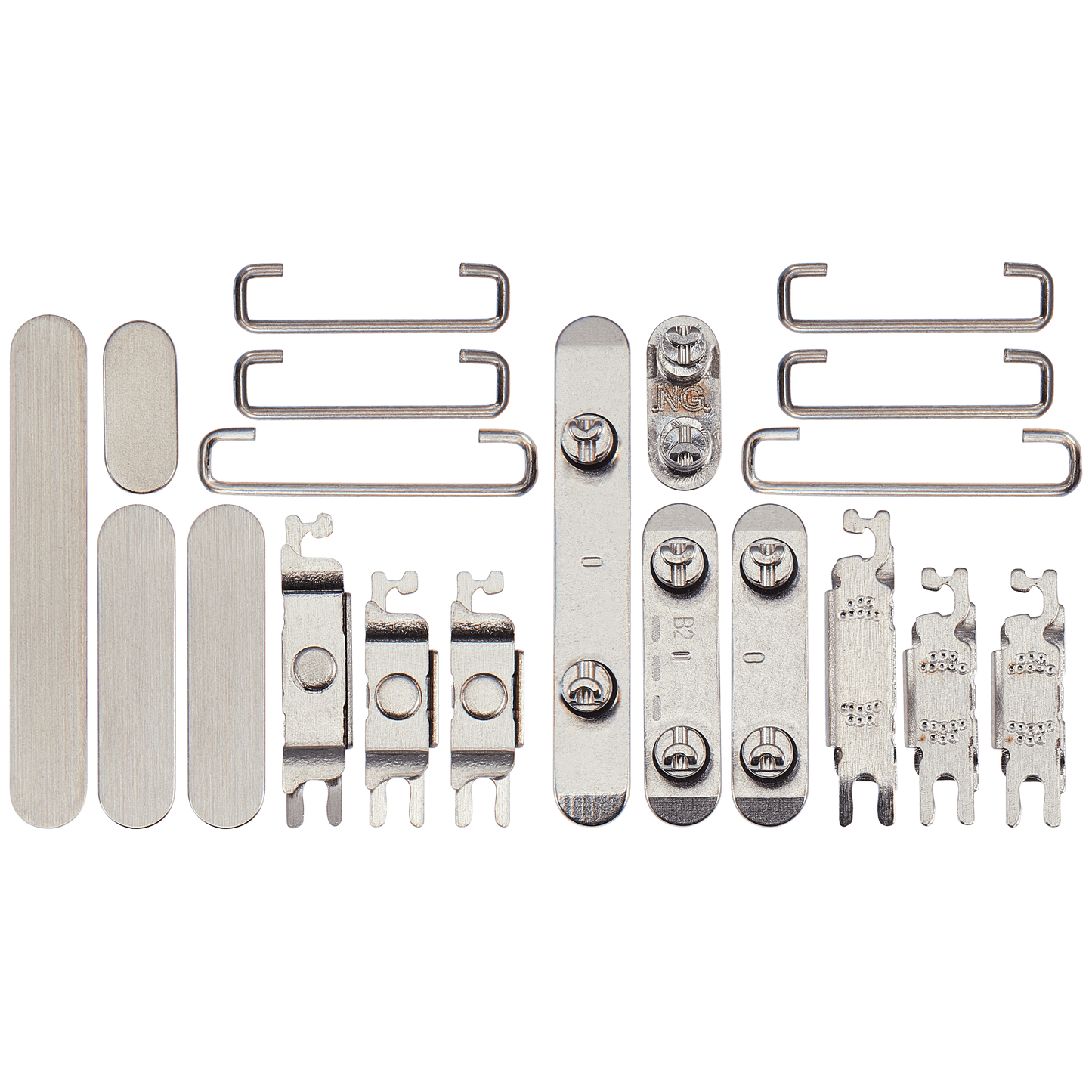 Hard Buttons (Power / Volume / Switch) For iPhone 15 Pro / 15 Pro Max (White Titanium)