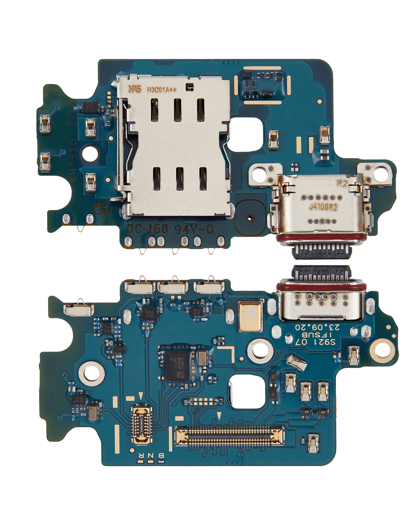 Charging Port Board With Sim Card Reader For Samsung Galaxy S24 5G (S921B) (International Version) (Premium)