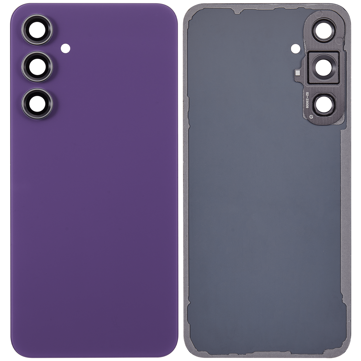 Back cover Glass With Camera Lens For Samsung Galaxy S23 FE 5G (Aftermarket Plus) (Purple)