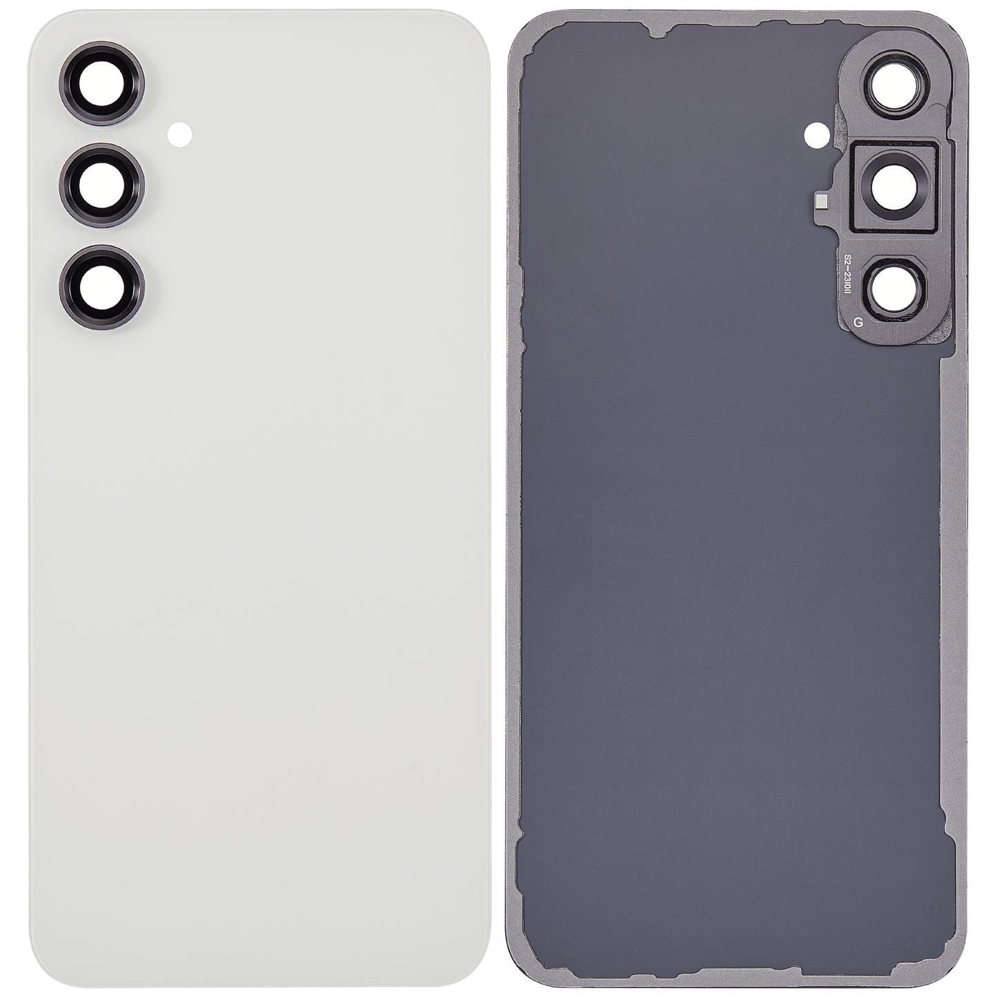 Back cover Glass With Camera Lens For Samsung Galaxy S23 FE 5G (Aftermarket Plus) (Cream)
