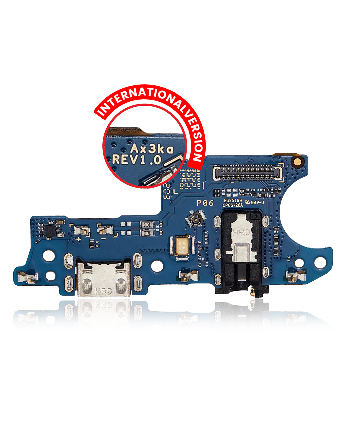Charging Port Board With Headphone Jack For Samsung Galaxy A03 (A035 / 2021) (International Version) (Aftermarket Plus) - replacement part SKU 107082002735 product image 1