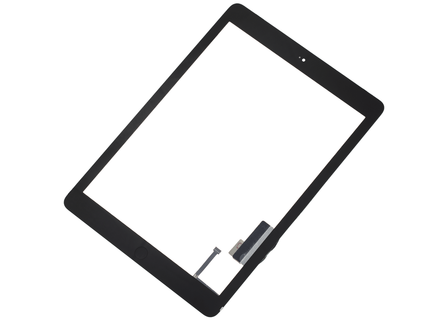 Digitizer For iPad Air 1 / iPad 5 (2017) (Home Button Pre-Installed For iPad Air 1) (Aftermarket Pro: XO7) (Black)