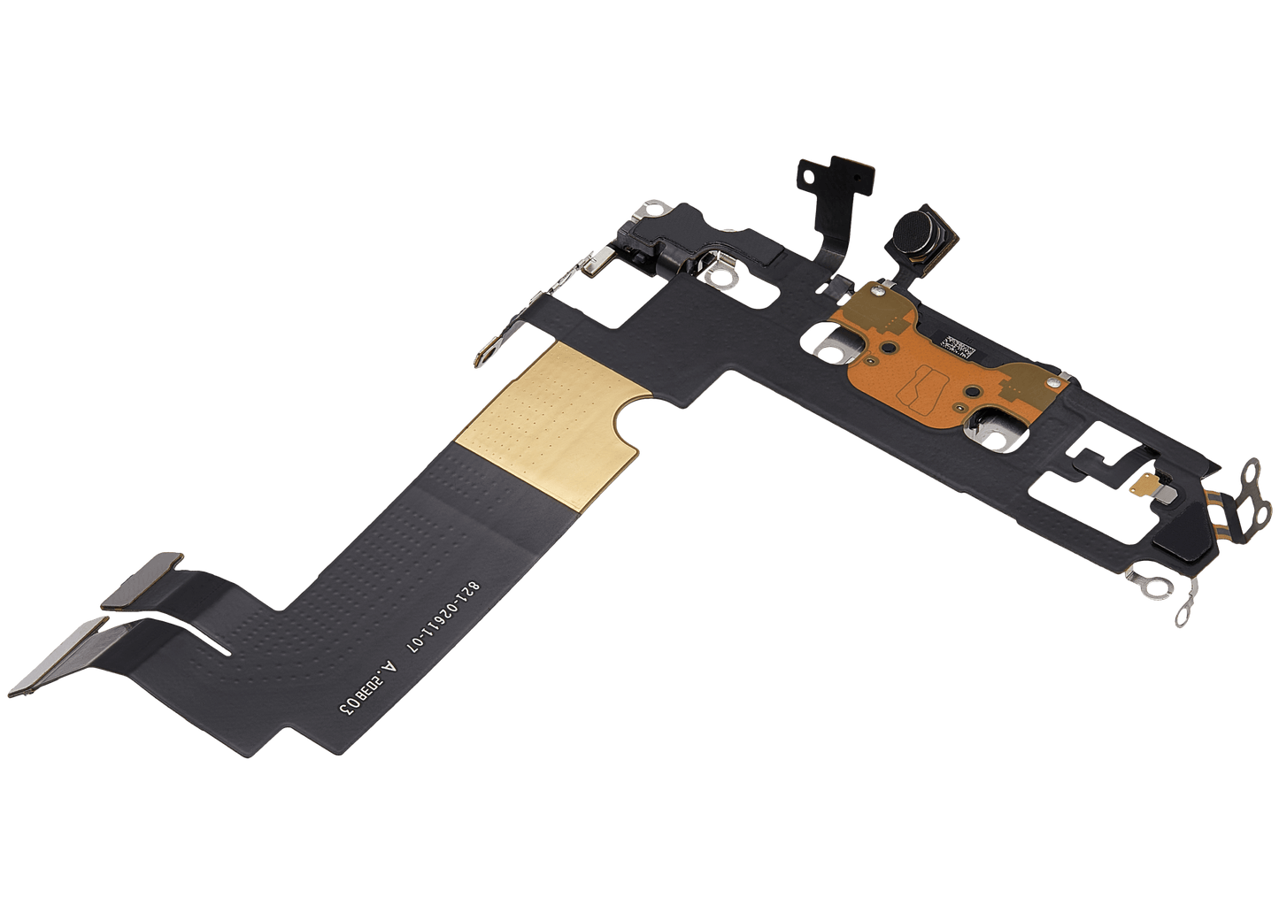 Charging Port Flex Cable For iPhone 12 Mini (Used OEM Pull) (Black)