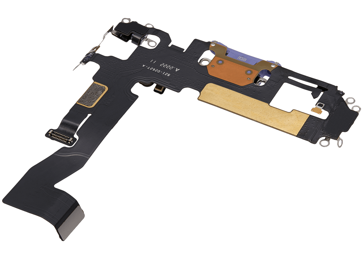 Charging Port Flex Cable For iPhone 12 (Used OEM Pull) (Purple)