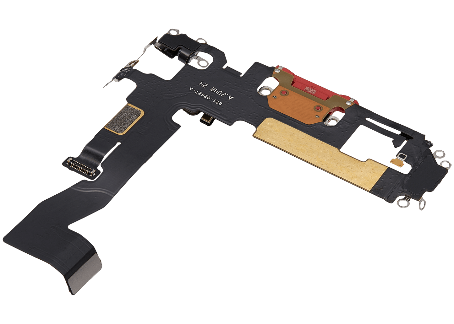 Charging Port Flex Cable For iPhone 12 (Used OEM Pull) (Red)