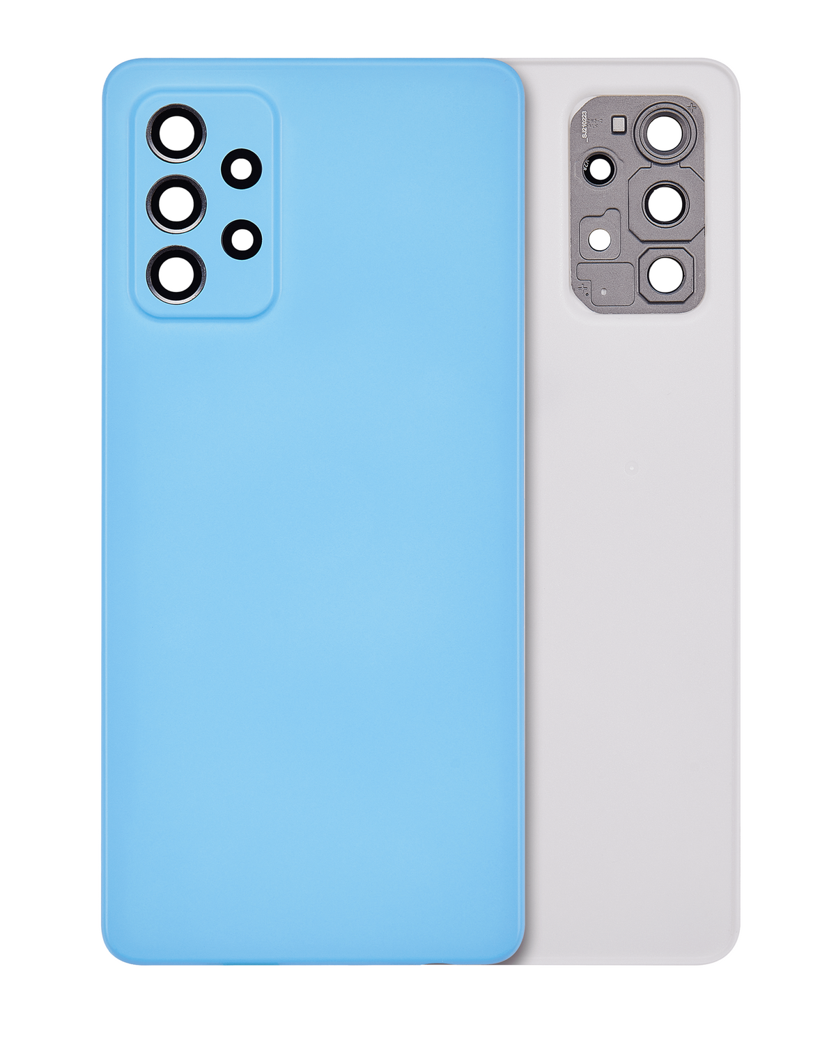 Back Cover Glass With Camera Lens For Samsung Galaxy A72 (A725 / 2021) (Service Pack) (Blue) - product image 1