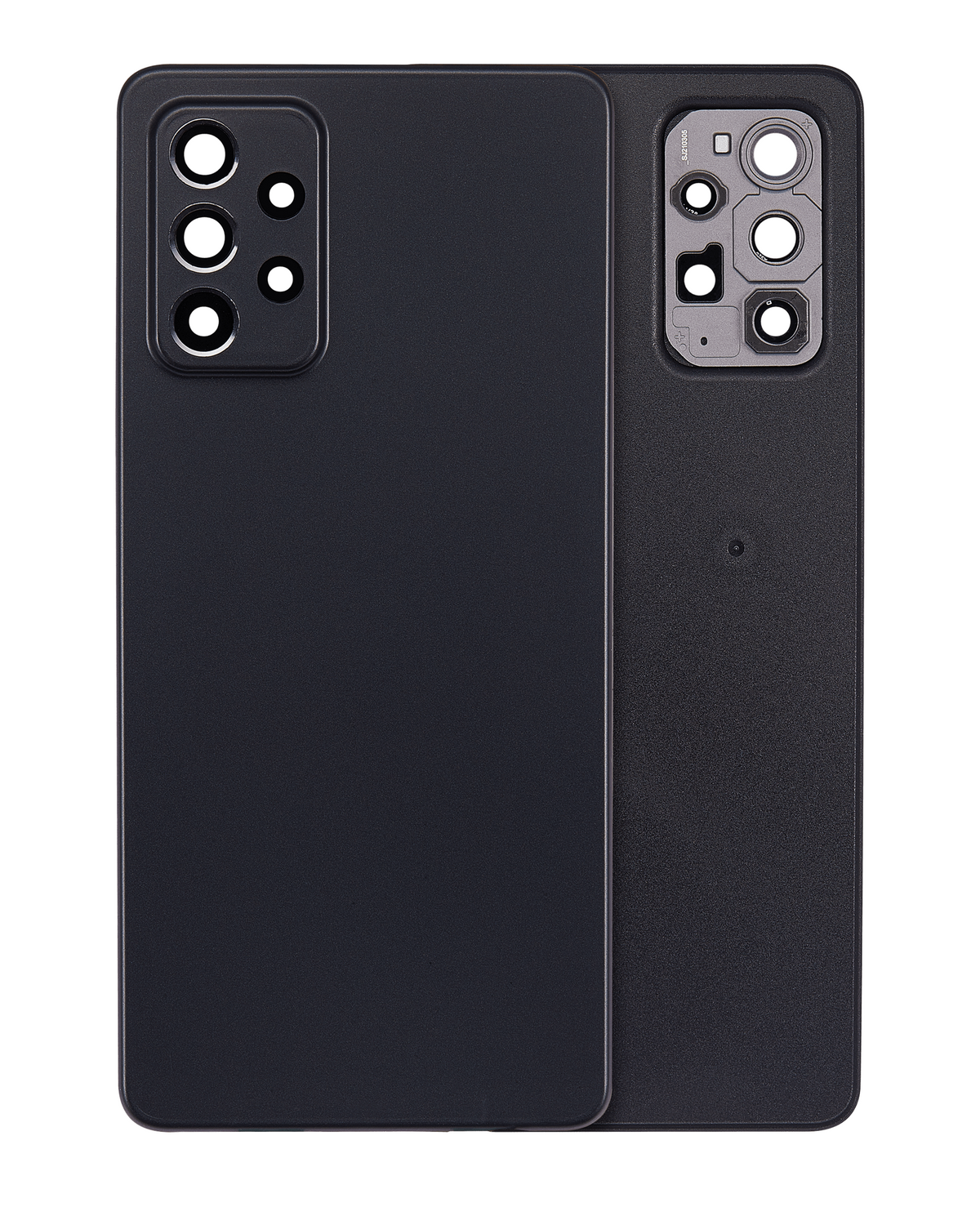 Back Cover Glass With Camera Lens For Samsung Galaxy A72 (A725 / 2021) (Service Pack) (Black) - product image 1