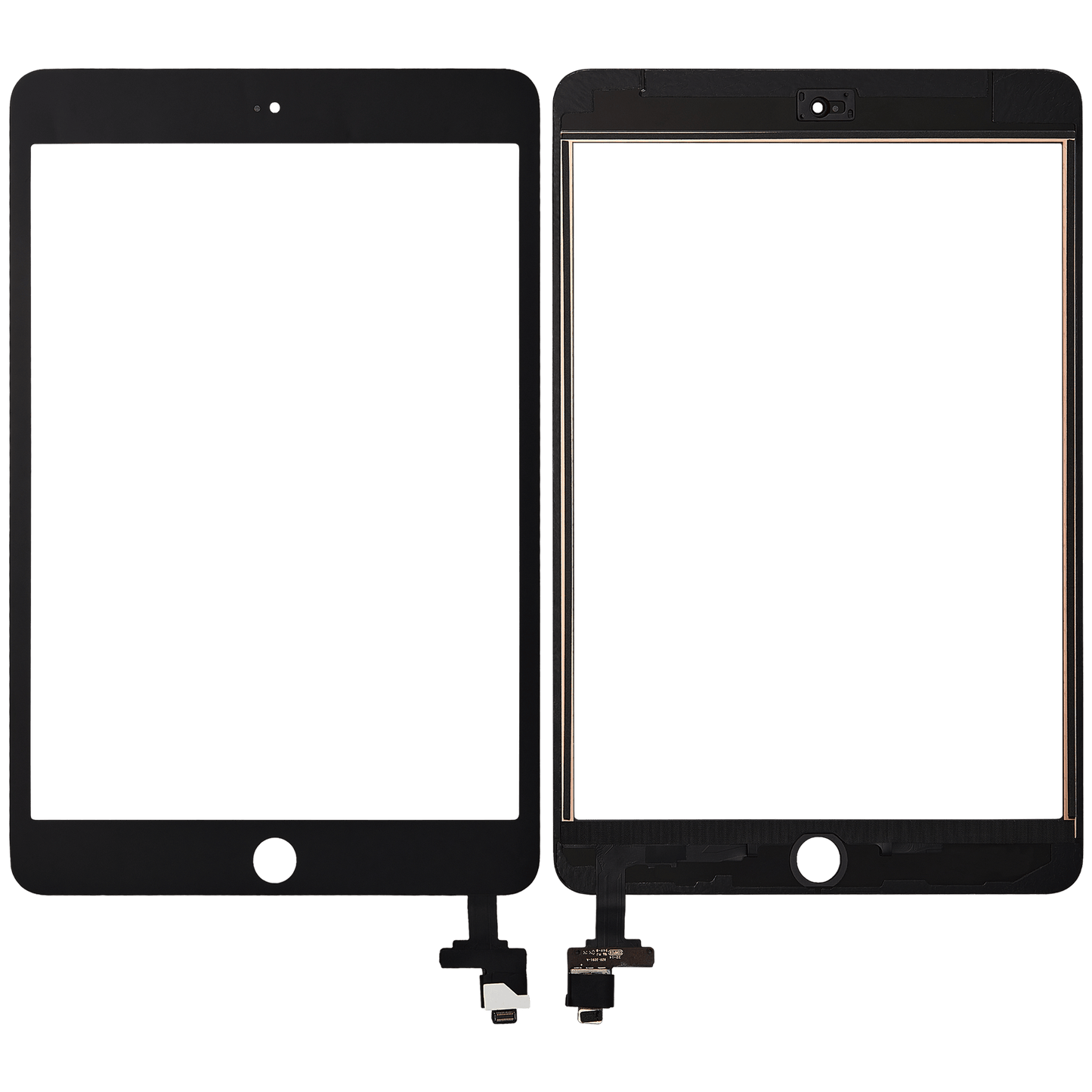 Digitizer With IC Chip For iPad Mini 3 (No Home Button Installed) (Aftermarket Pro: XO7) (Black)