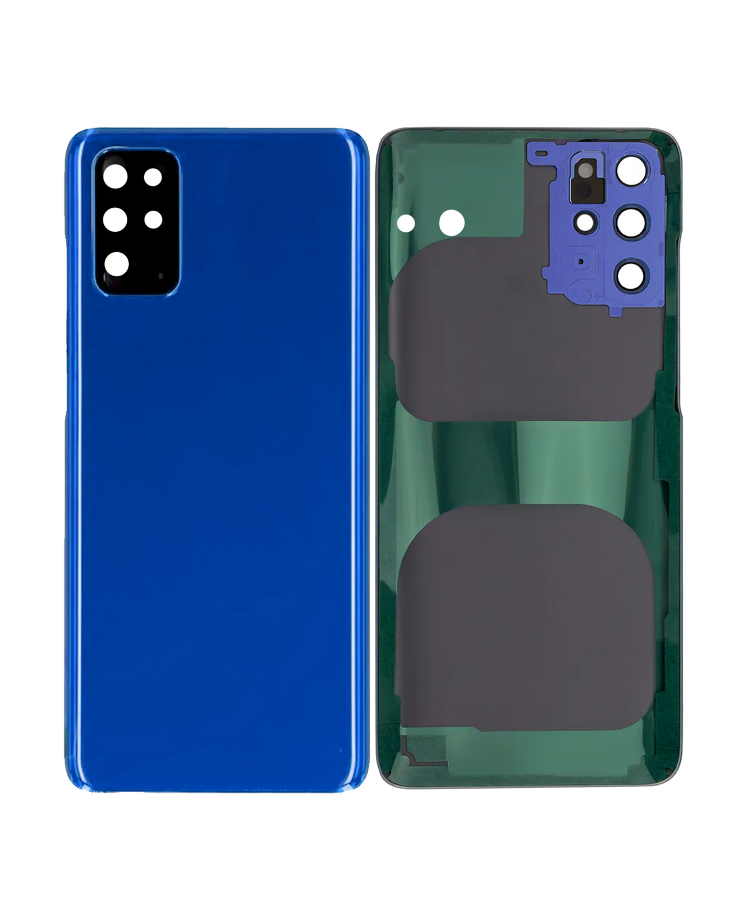 Back Cover Glass With Camera Lens For Samsung Galaxy S20 Plus (Service Pack) (Aura Blue)