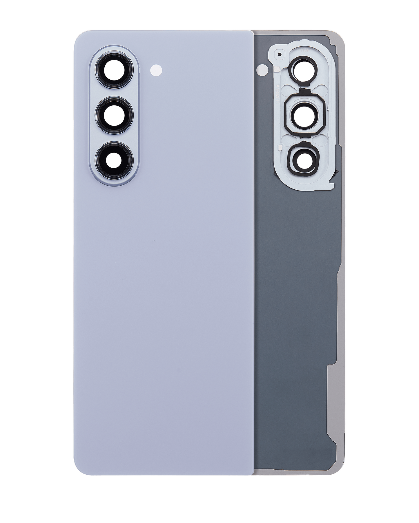 Replacement Back Cover Glass With Camera Lens For Samsung Galaxy Z Fold 5 (Service Pack) (Blue) front view