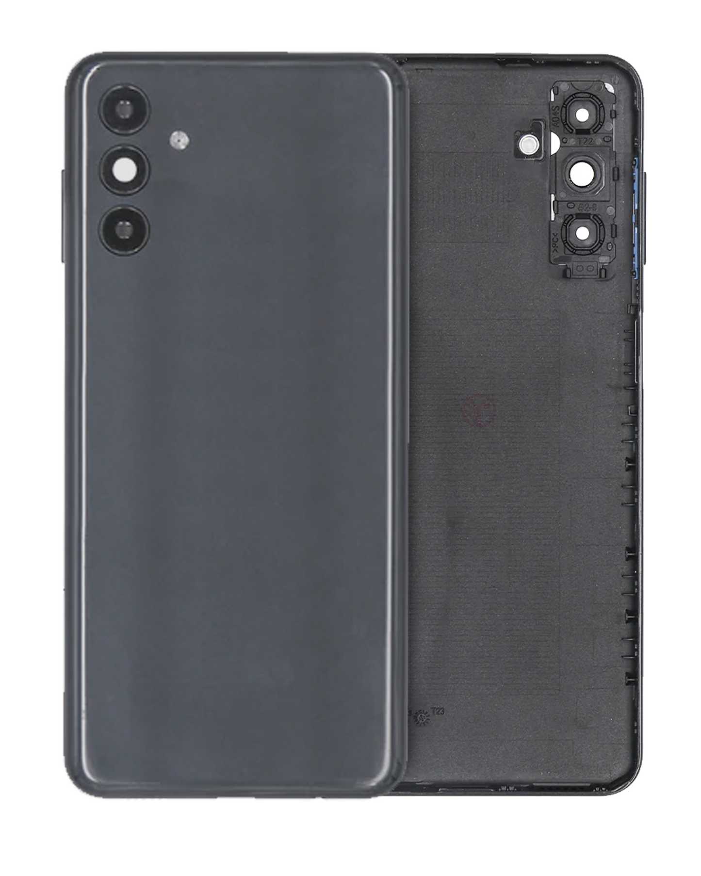 Back Cover Glass With Camera Lens For Samsung Galaxy A04s (A047 / 2022) (Service Pack) (Black) replacement part product image 1 - SKU 107082092759
