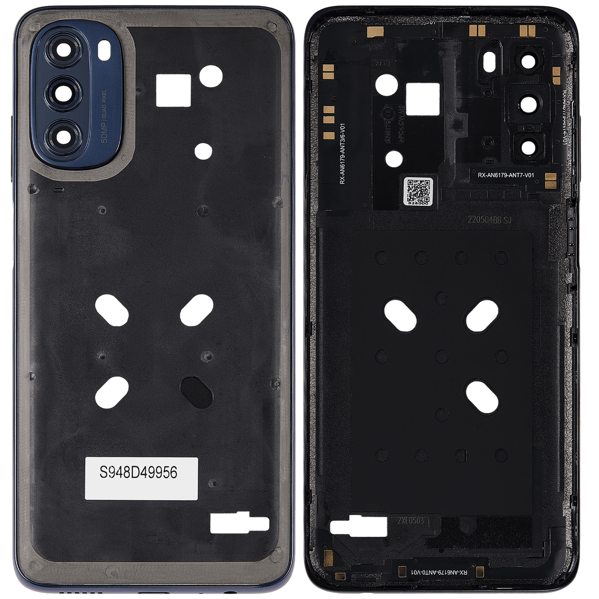 Mid-Frame Housing With Camera Lens For Motorola Moto G 5G (XT2213 / 2022) (Moonlight Gray) replacement part SKU 107082128026 image 6