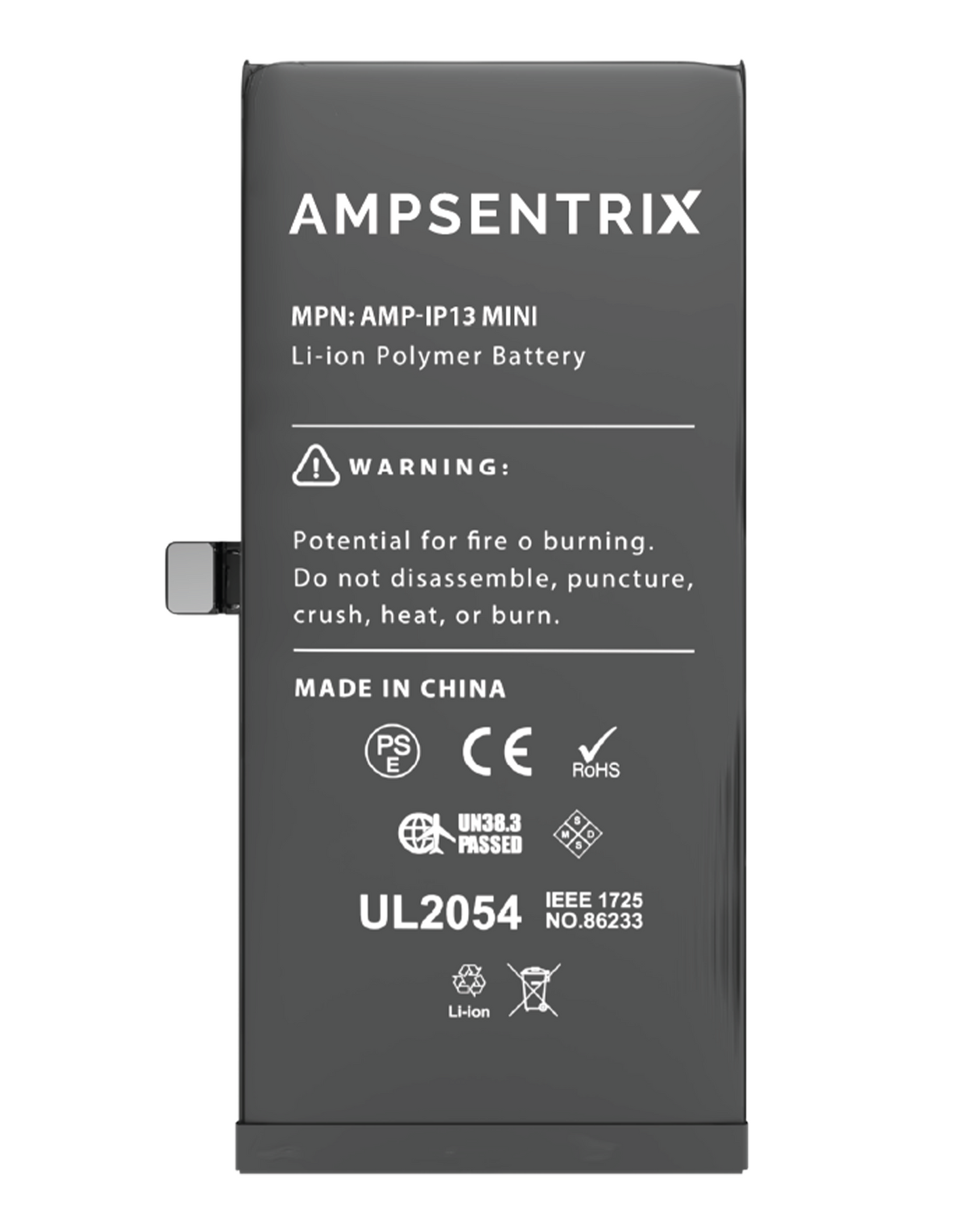 Replacement Battery For iPhone 13 Mini (AmpSentrix Basic)