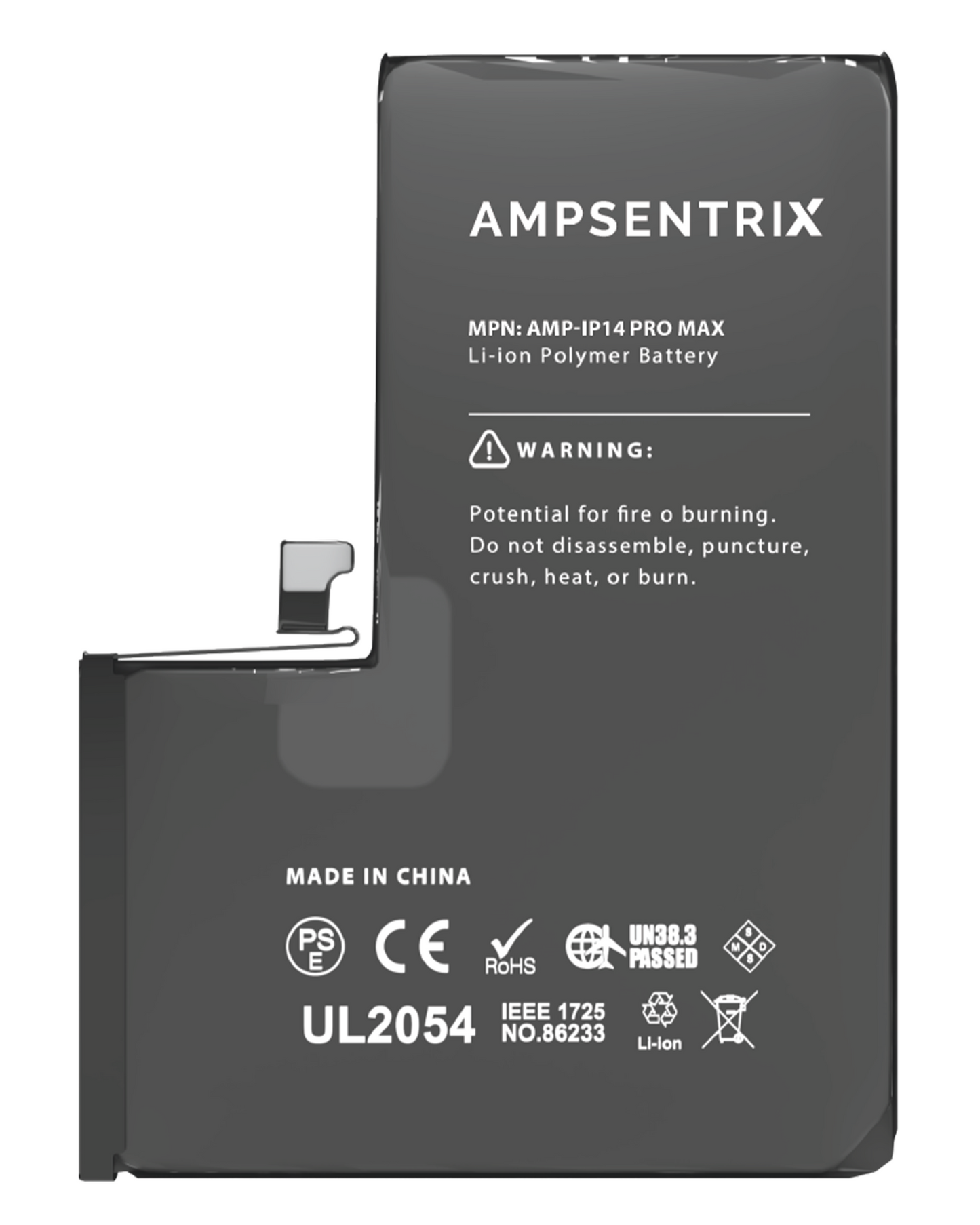 Replacement Battery For iPhone 14 Pro Max (AmpSentrix Basic)