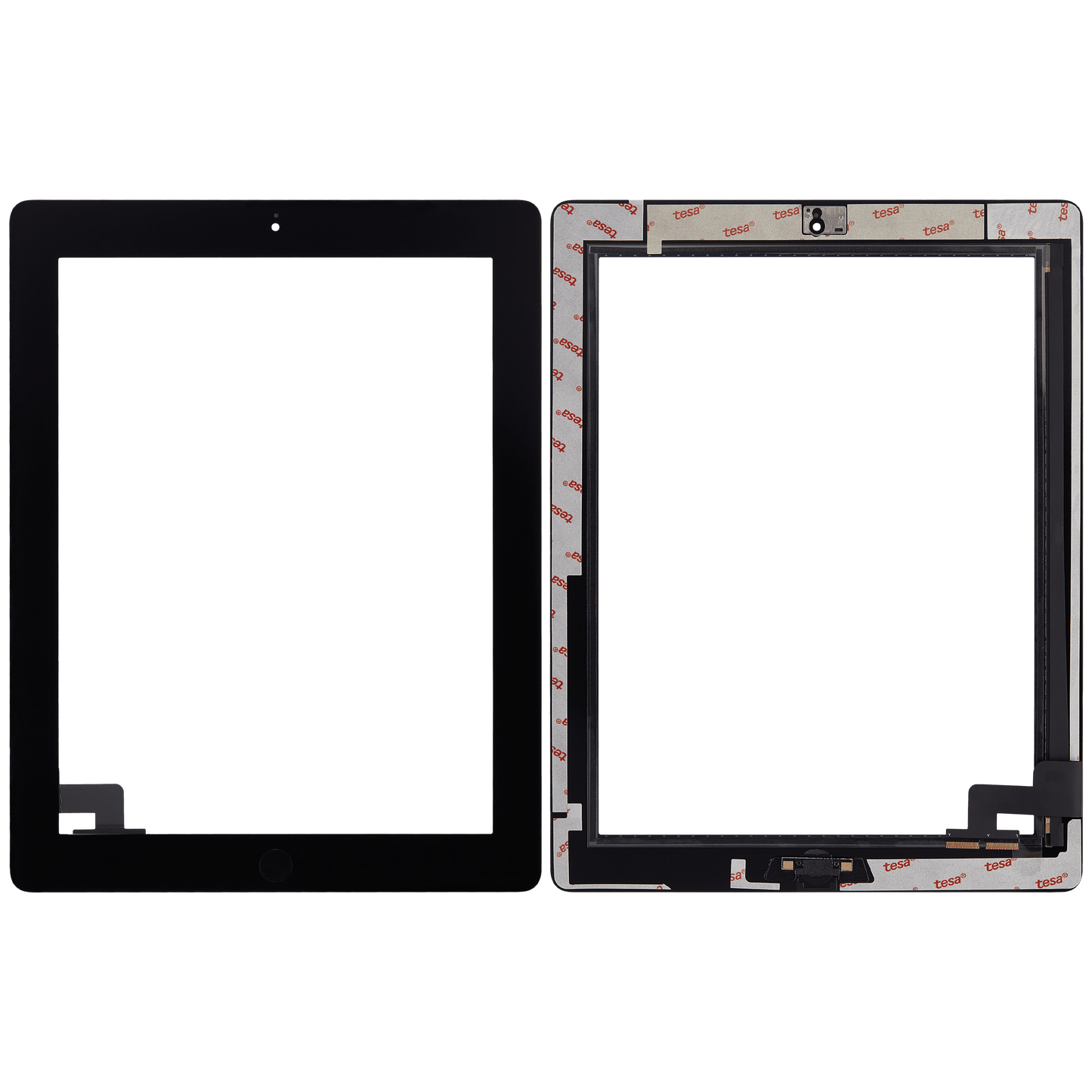 Digitizer For iPad 2 (Home Button Pre-Installed) (Aftermarket Plus) (Black)