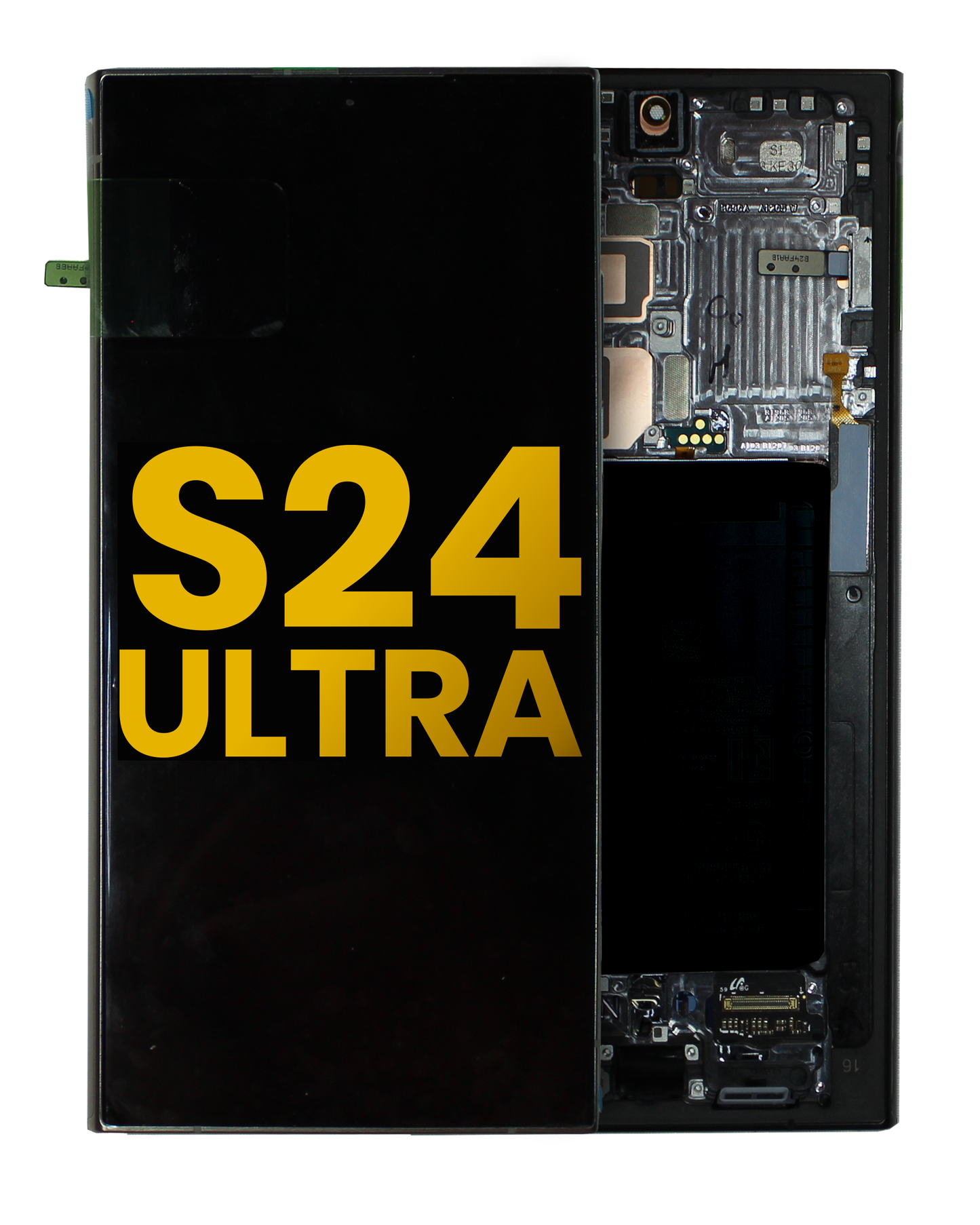 OLED Assembly With Frame For Samsung Galaxy S24 Ultra (Assembled) (Titanium Black)