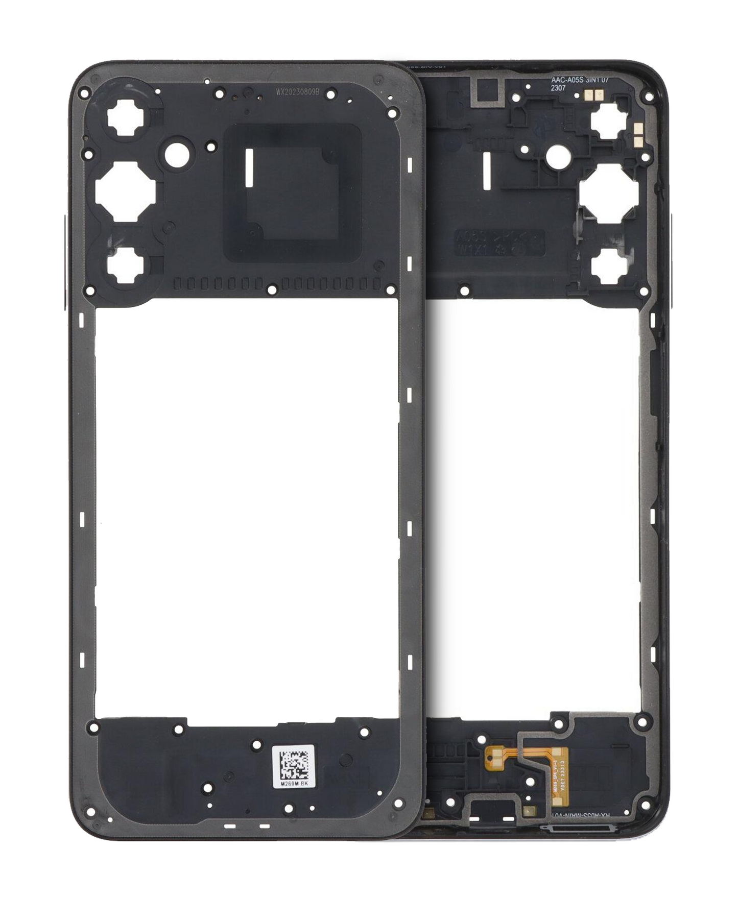 Mid-Frame Housing For Samsung Galaxy A05S (A057 / 2023) (Black) replacement part product image 1 - SKU 107082131422