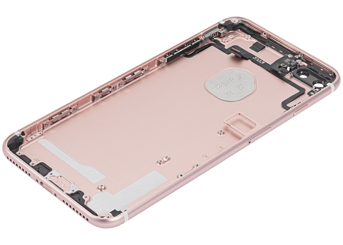 Back Housing W/ Small Parts For iPhone 7 Plus (Used OEM Pull: Grade A) (Rose Gold)