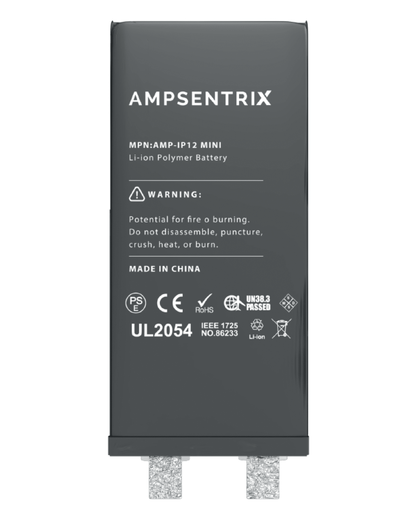 Replacement High Capacity Battery Core For iPhone 12 Mini (Spot Welding Required) (AmpSentrix Core Extended)