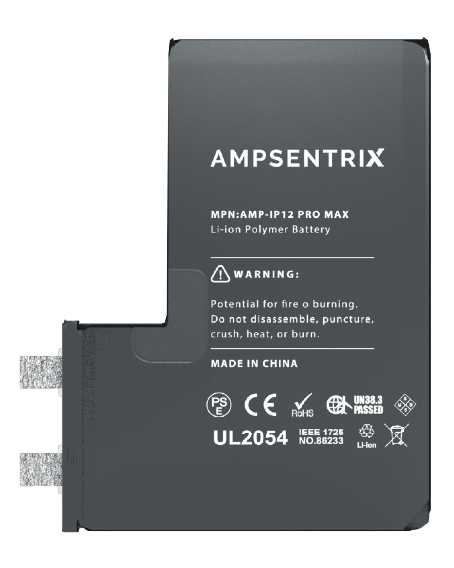 Replacement Battery Core For iPhone 12 Pro Max (Spot Welding Required) (AmpSentrix Core)