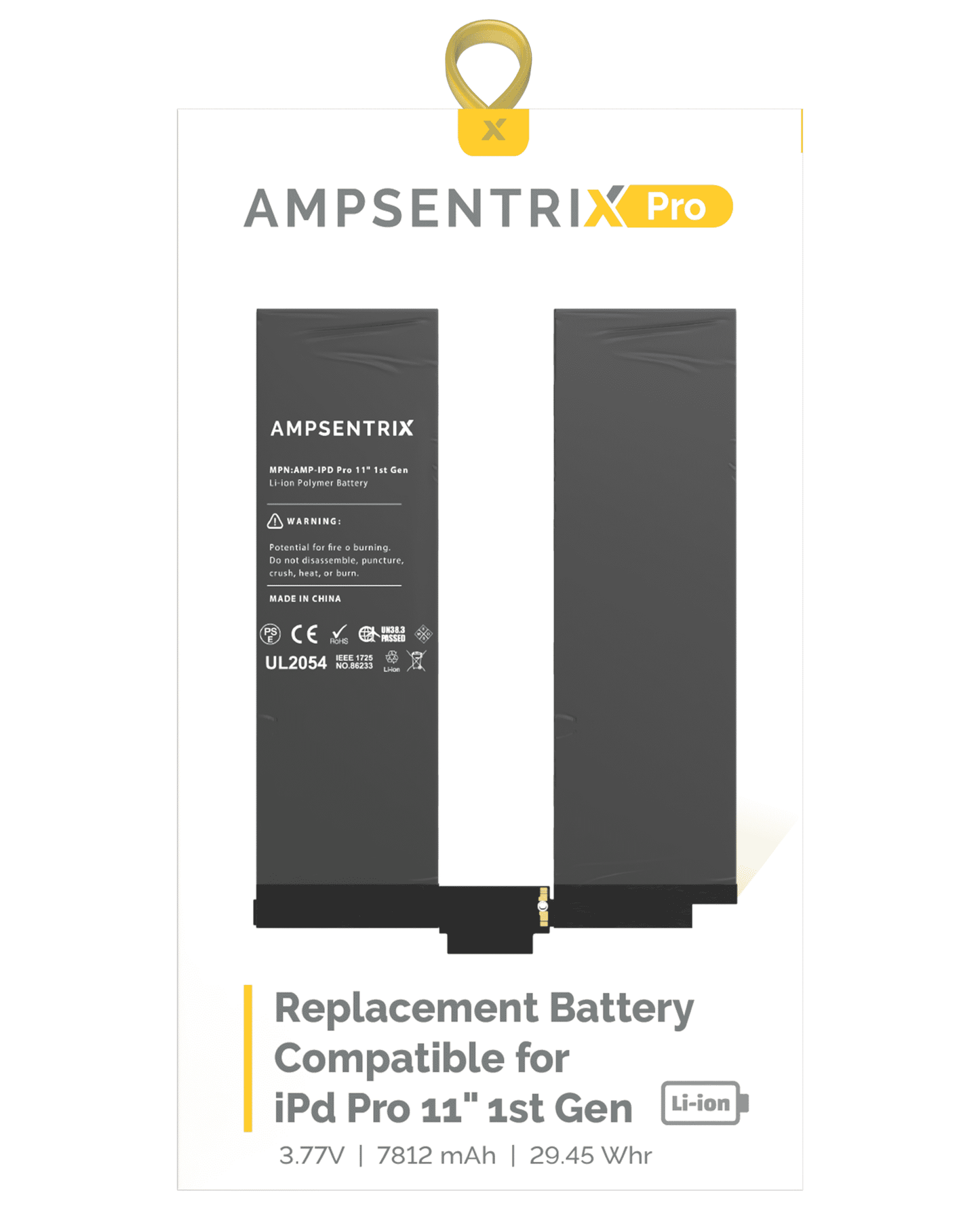 Replacement Battery For iPad Pro 11" 1st Gen (2018) (AmpSentrix Pro)
