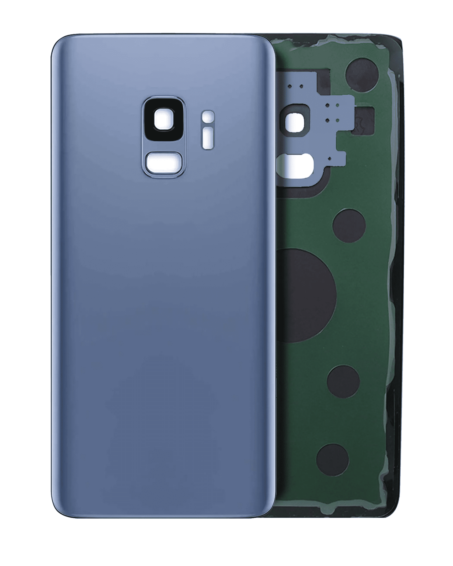 Back Cover Glass With Camera Lens For Samsung Galaxy S9 (Service Pack) (Coral Blue)