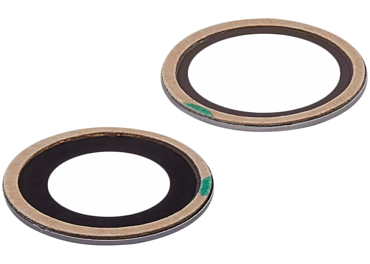 Back Camera Lens (Glass Only) With Adhesive For iPhone 12 / 12 Mini (2 Piece Set) (10 Pack) (Premium) (Real Sapphire)