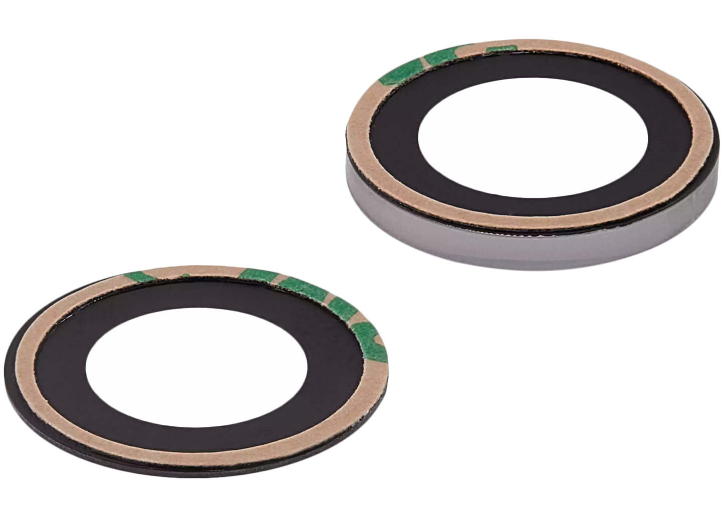 Back Camera Lens (Glass Only) With Adhesive For iPhone 14 / 14 Plus / 15 / 15 Plus (2 Piece Set) (Aftermarket Plus) (10 Pack)