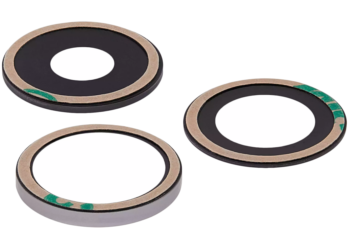 Back Camera Lens (Glass Only) With Adhesive For iPhone 14 Pro / 14 Pro Max (3 Piece Set) (Aftermarket Plus) (10 Pack)