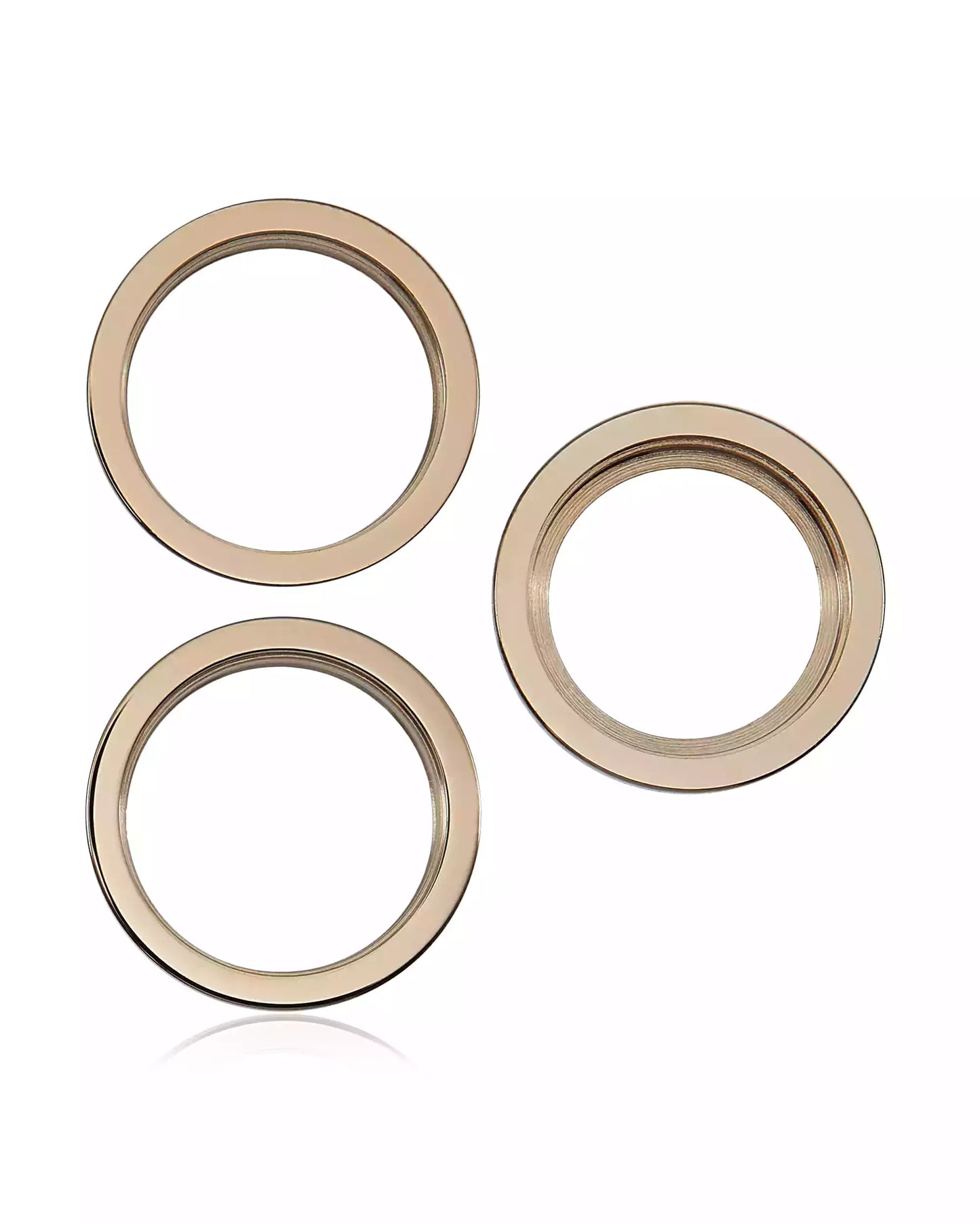Back Camera Bezel Ring Only For iPhone 12 Pro (Gold) (3 Piece Set)