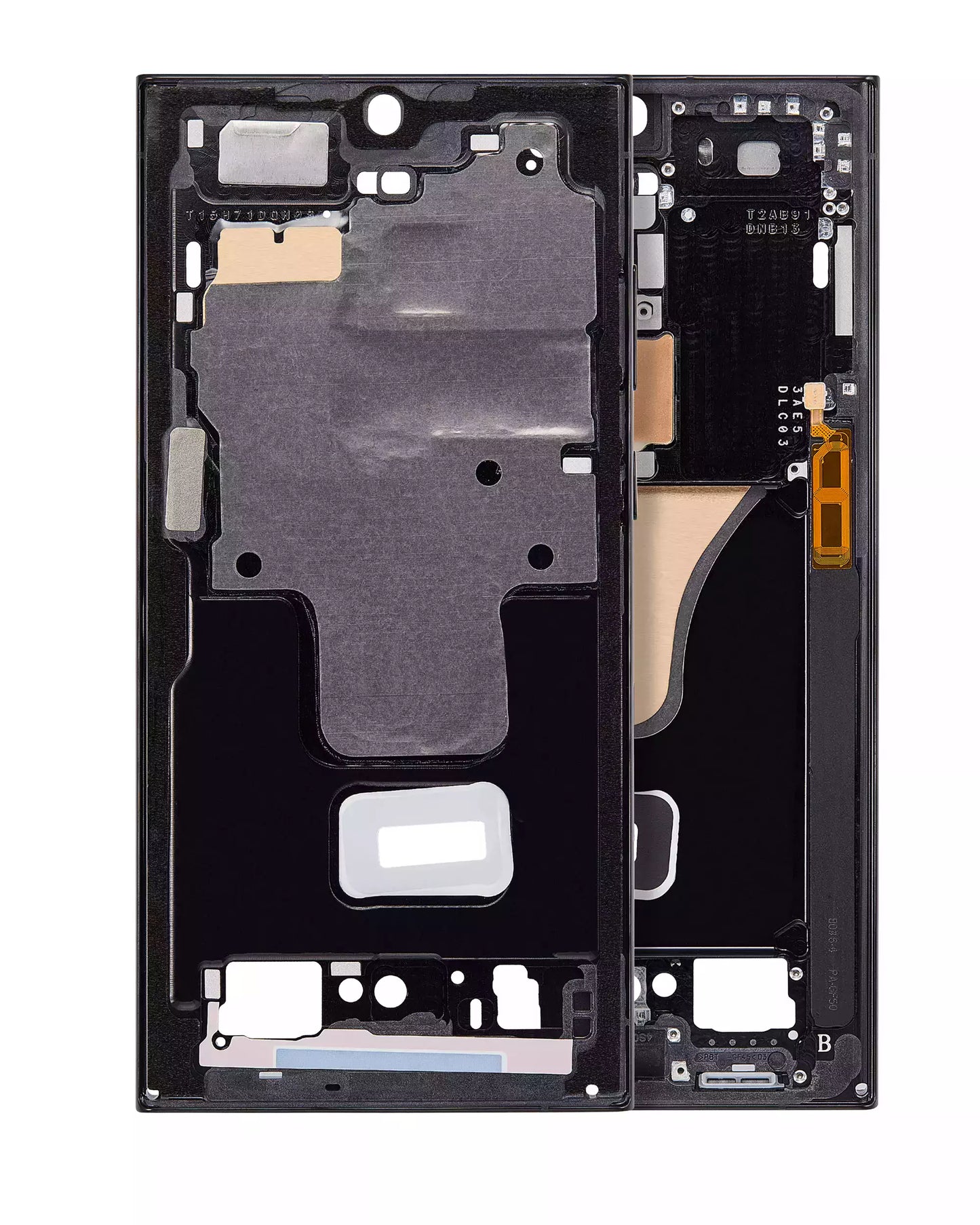Mid-Frame Housing For Samsung Galaxy S23 Ultra 5G (US & International) (Phantom Black) (Service Pack)